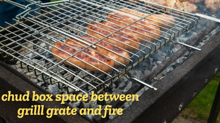 chud box space between grilll grate and fire